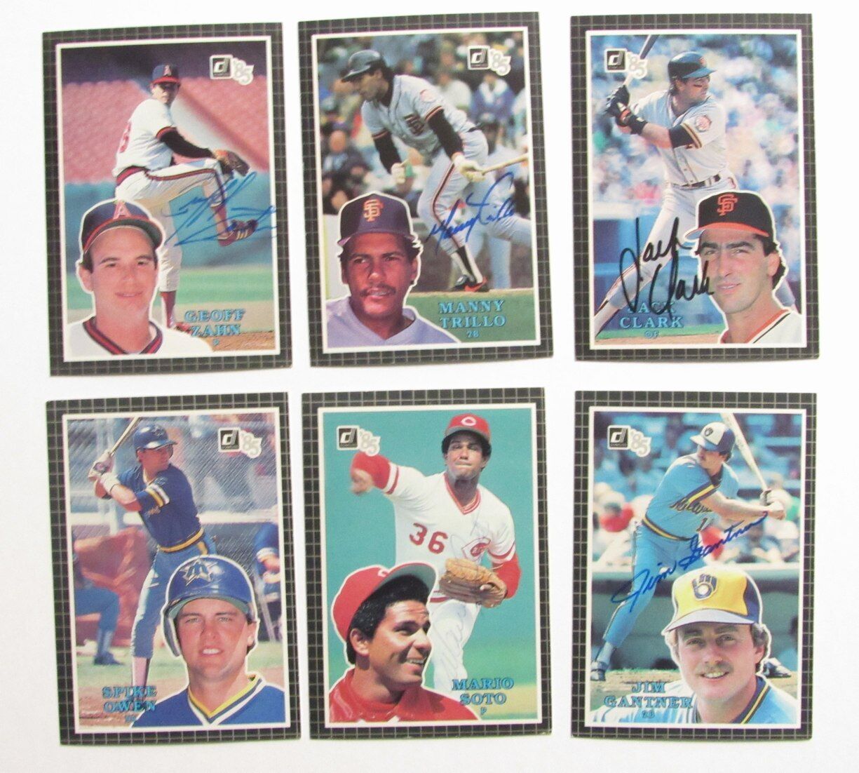 Lot of 23 Signed/Autograph 1985 Donruss Action All Stars Jumbo Postcards 166772