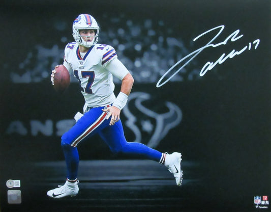 Josh Allen Autographed 16x20 Photo Buffalo Bills Beckett 185613