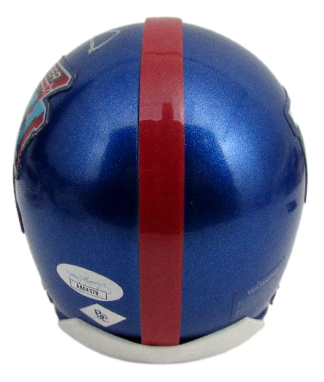 Jay Alford Signed/Autographed NY Giants Mini Football Helmet JSA 167318