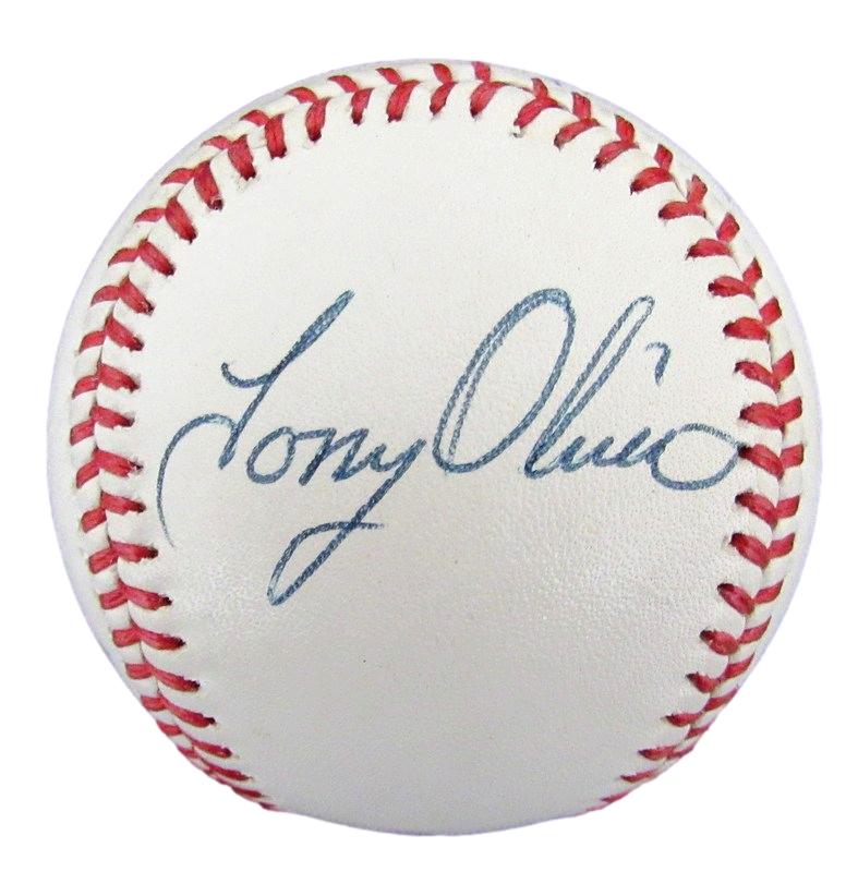 Tony Oliva HOF/Zoilo Versalles Dual-Autographed OL Baseball Twins Beckett 183510