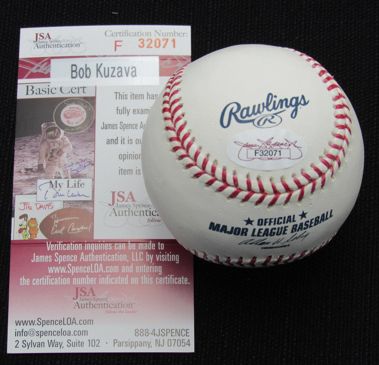 Bob Kuzava Signed/Auto Yankees 100th OML Baseball JSA  186846