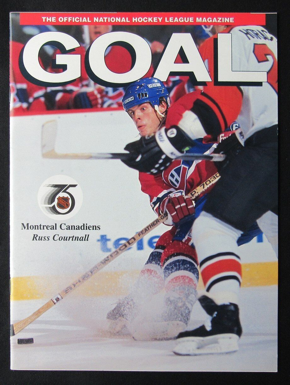 1991 Goal NHL Magazine Russ Courtnall Montreal Canadiens on Cover 176426