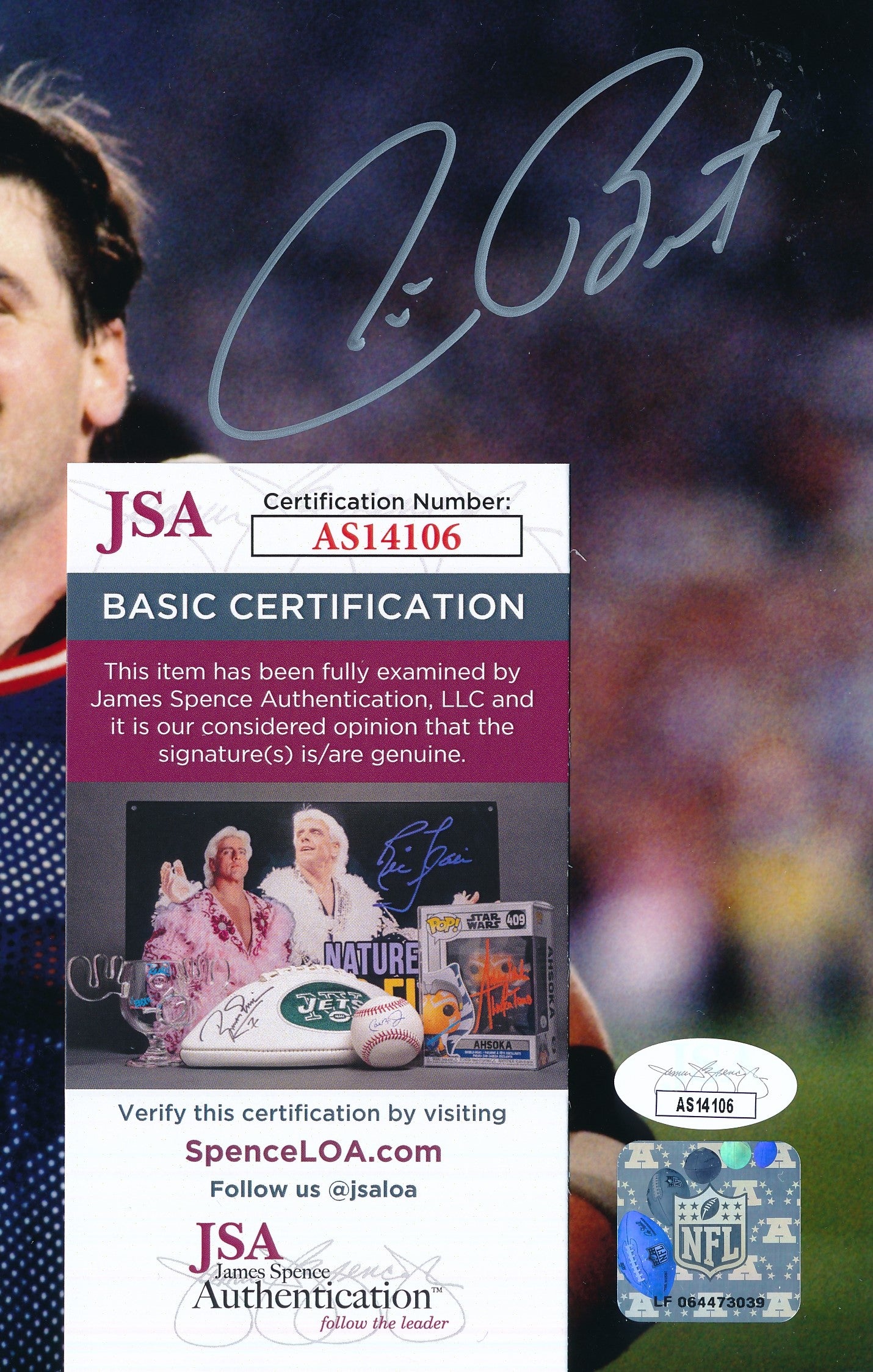 Jim Burt Autographed 8x10 Photo New York Giants JSA 186479