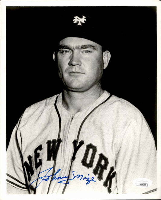 Johnny Mize HOF Signed/Autographed 8x10 Photo New York Giants JSA 191211