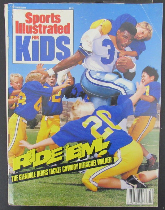 October 1989 Sports Illustrated for Kids Magazine Herschel Walker Cover 183222