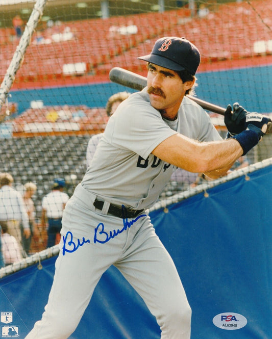 Bill Buckner Autographed 8x10 Photo Boston Red Sox PSA/DNA 177805