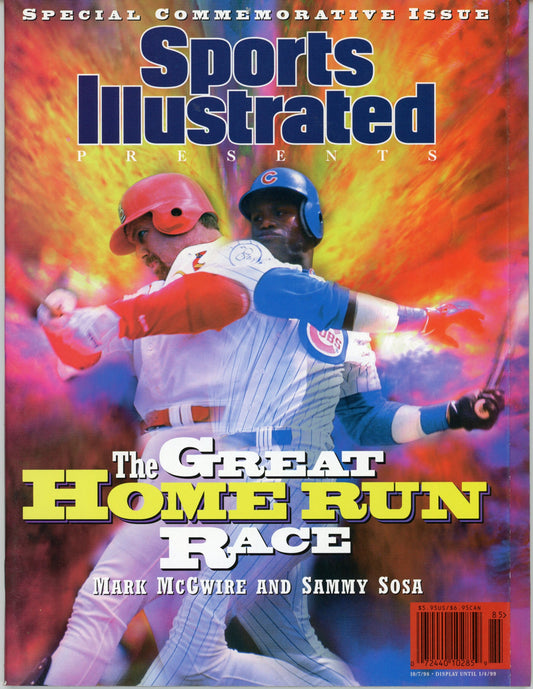 October 7, 1998 McGwire/Sosa Sports Illustrated Magazine NO LABEL 182358