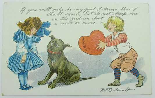 Vintage Postcard postmarked 1906 Valentine Day Card by Tuck & Sons 140073