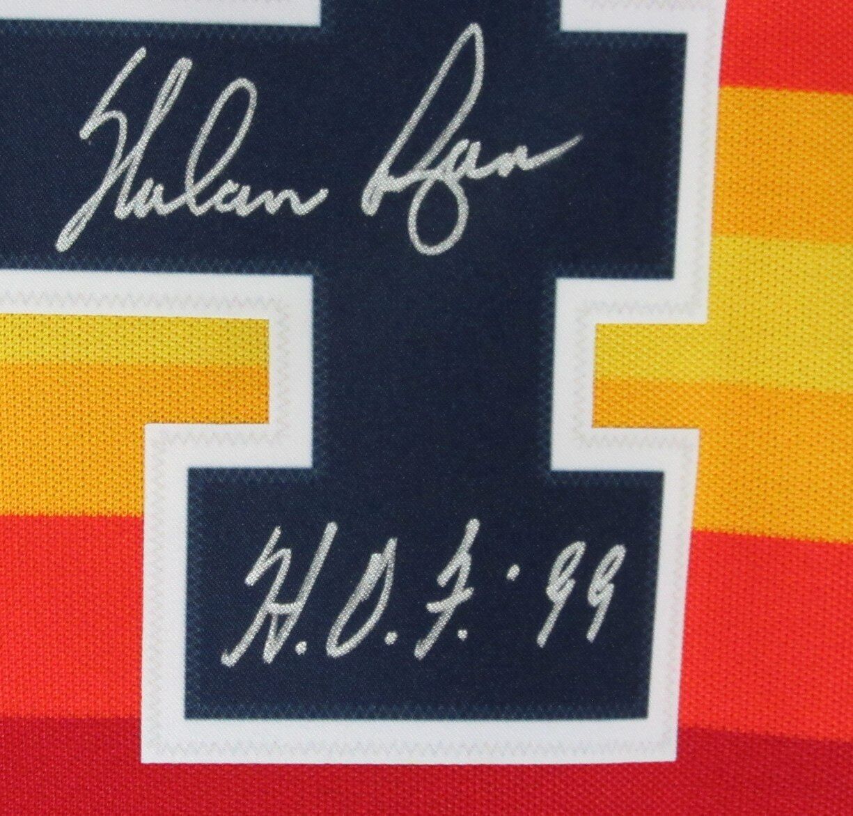 Nolan Ryan HOF Autographed Nike Baseball Jersey Houston Astros JSA