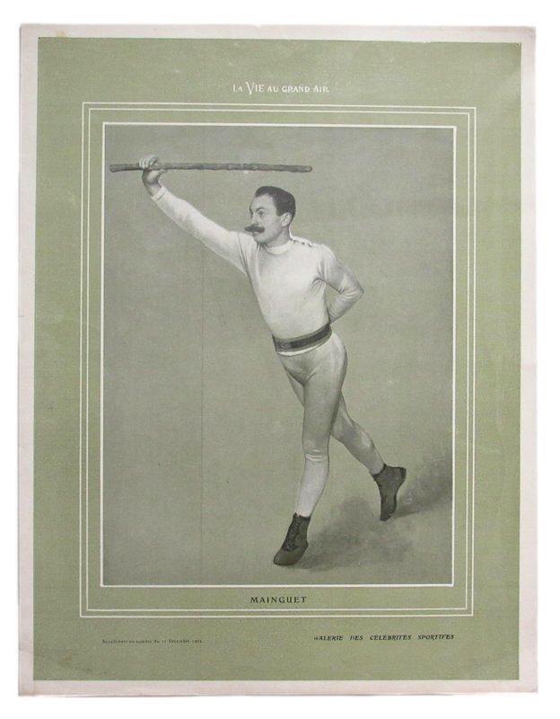 1903 Boxing Mainguet Vintage La Vie au Grand Air Magazine 10x14 Insert Photo