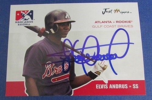 Elvis Andrus Rangers Signed/Autographed 2006 Just Minors Baseball Card #JApr-1