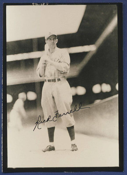 Rick Ferrell Browns Signed Vintage George Burke 5x7 Photo 105014