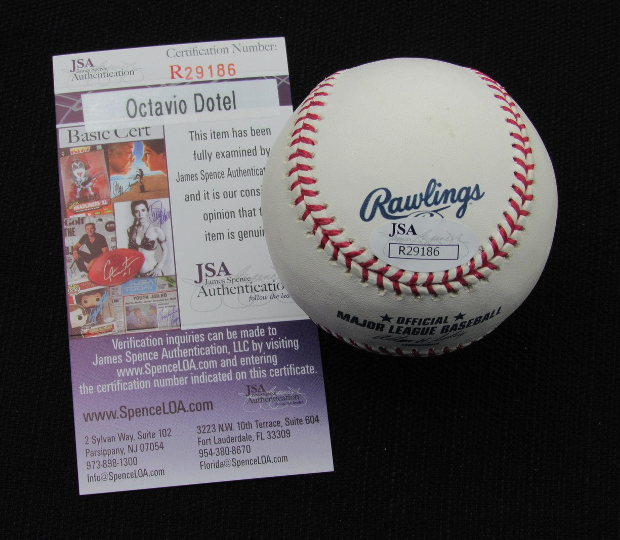 Octavio Dotel Signed/Auto Yankees 100th OML Baseball JSA 186664