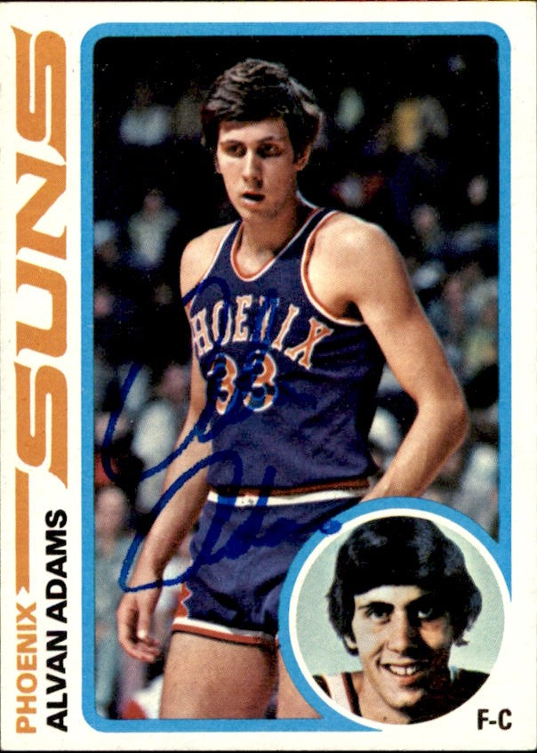 Alvan Adams Autographed 1978-79 TOPPS Basketball Card #77 Suns 183074