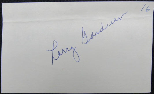 Larry Gardner 1908-1917 Boston Red Sox d.1976 Signed 3x5 Index Card
