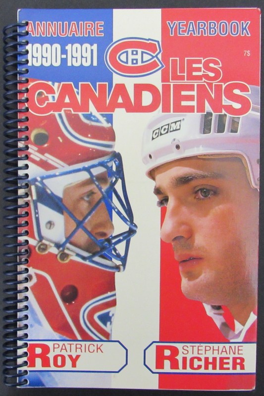 1990-1991 Montreal Canadiens Media Guide Yearbook 183227