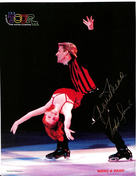 Jenni Meno/Todd Sand World Skating Champions Tour Signed 8x10 Photo 170787