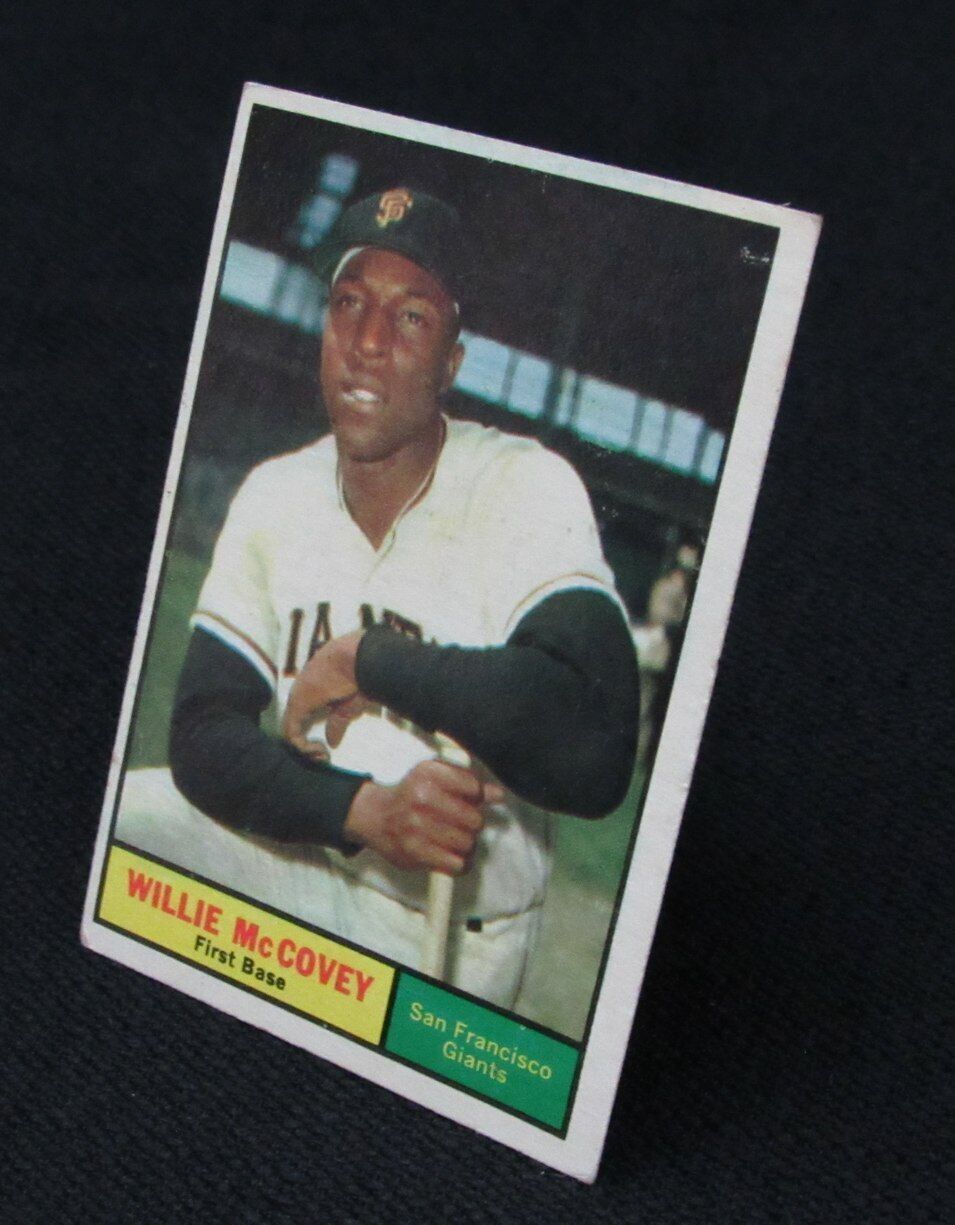 1961 Topps Willie McCovey HOF #517 Authentic Card San Francisco Giants 176789