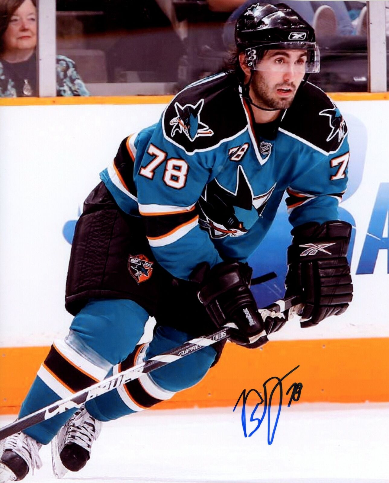 Benn Ferriero San Jose Sharks Signed/Autographed 8x10 Photo 153380