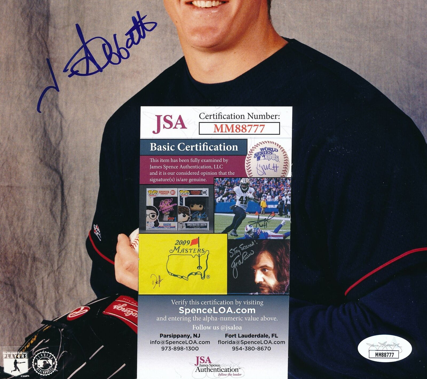 Jim Abbott California Angels Signed/Autographed 8x10 Photo JSA 159919