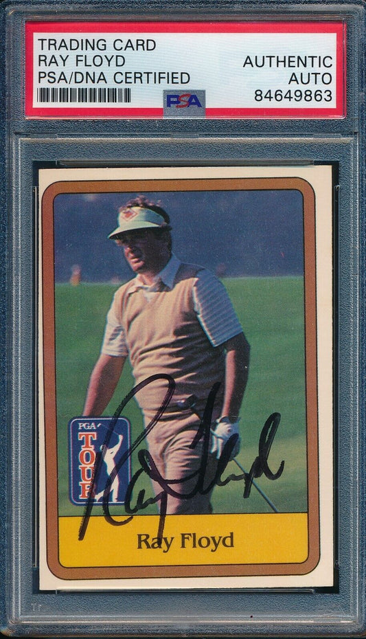 1981 DONRUSS PGA Ray Floyd #10 Authentic Card Signed PSA/DNA 176041