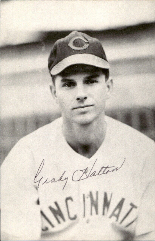 Grady Hatton Reds d. 2013 Signed/Autographed 3x5  Photo 178442