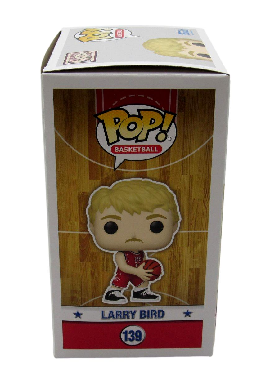 Larry Bird HOF Autographed Funko Pop! #139 Figurine Boston Celtics JSA 183308