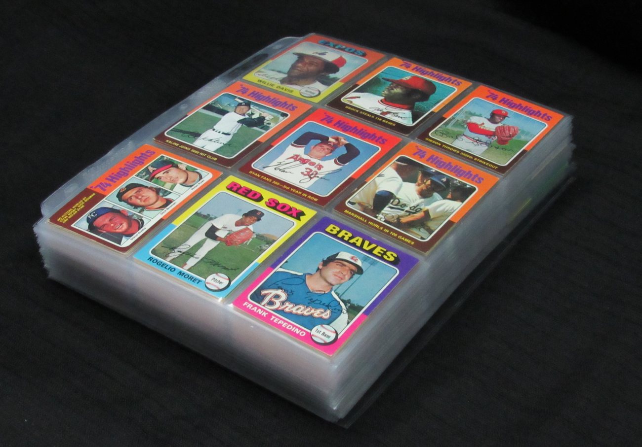 1975 Topps Baseball Card Complete Set (1-660) Brett (RC) Yount (RC) Aaron 191953