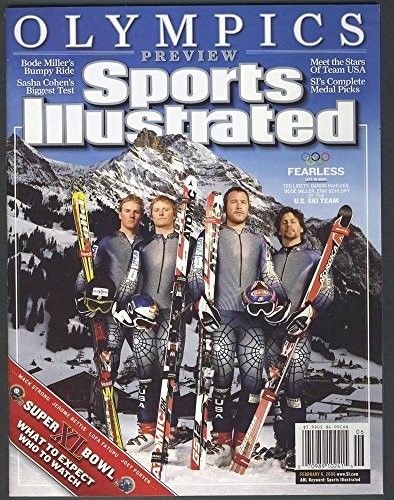 2/6/2006 Sports Illustrated SI NO LABEL Team USA Olympics Bode Miller Ted Ligety