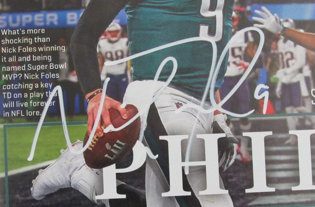 Nick Foles Signed 2/12/2018 Sports Illustrated Magazine NO LABEL Fanatics 189314