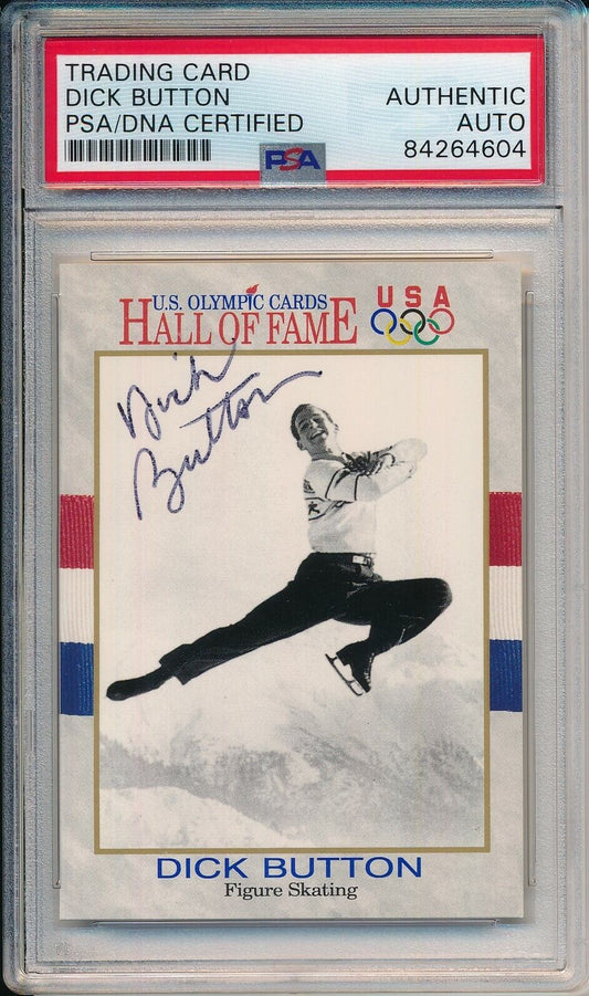 Dick Button Olympic Champ Signed/Auto 1991 Impel Card #12 PSA/DNA 156714