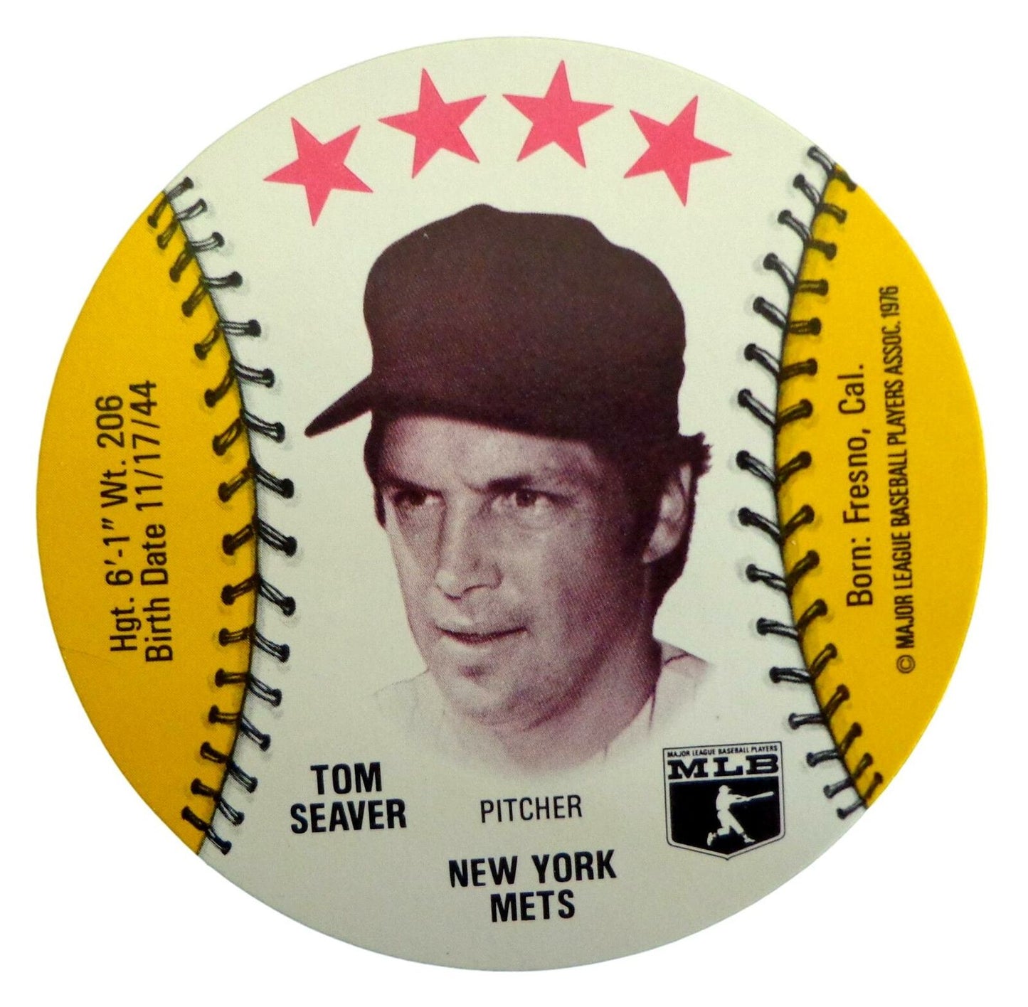 Lot of 10 - 1976 MSA Isaly's Discs Tom Seaver HOF New York Mets Gem Mint 153887