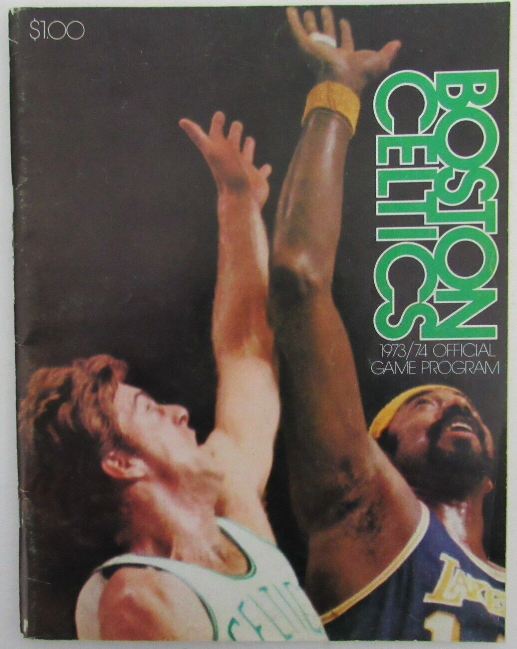 1973/74 Boston Celtics vs. Detroit Pistons Basketball Game Program 176330