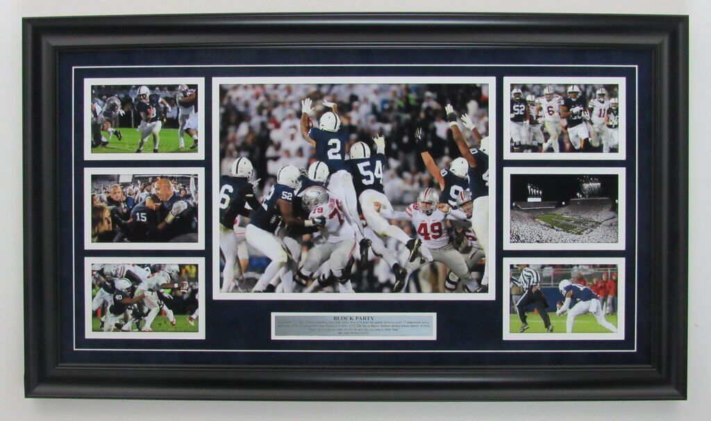 Penn State "Block Party"  2016 Win Over Ohio State Framed Collage