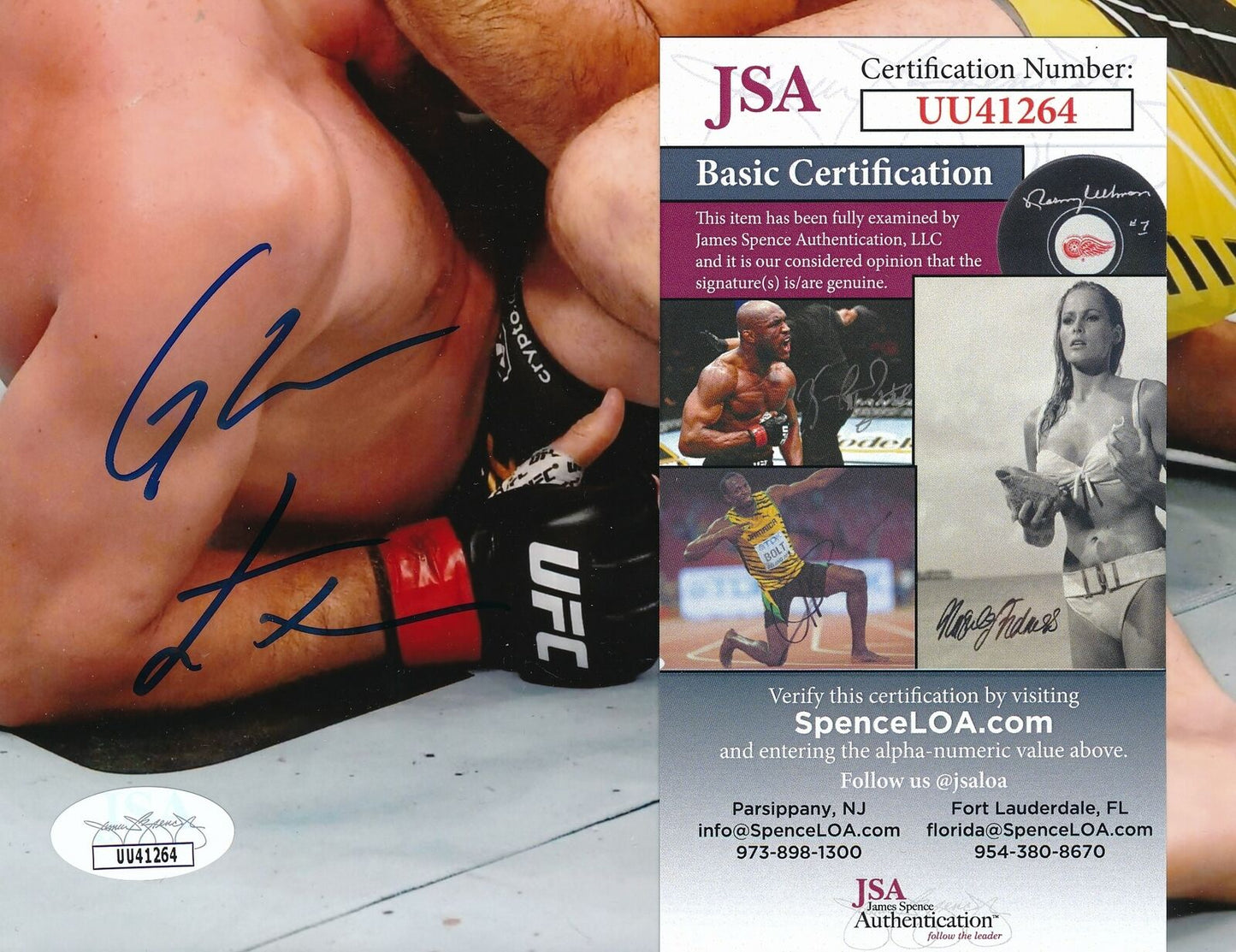 Glover Teixeira UFC Champ Signed/Autographed 8x10 Photo JSA 165547