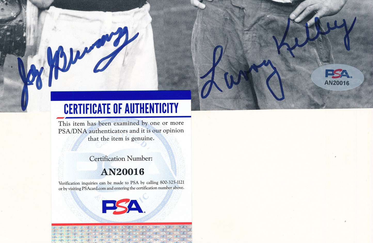 Larry Kelley/Jay Berwanger Signed 8x10 Magazine Photo 1935/36 Heisman PSA/DNA