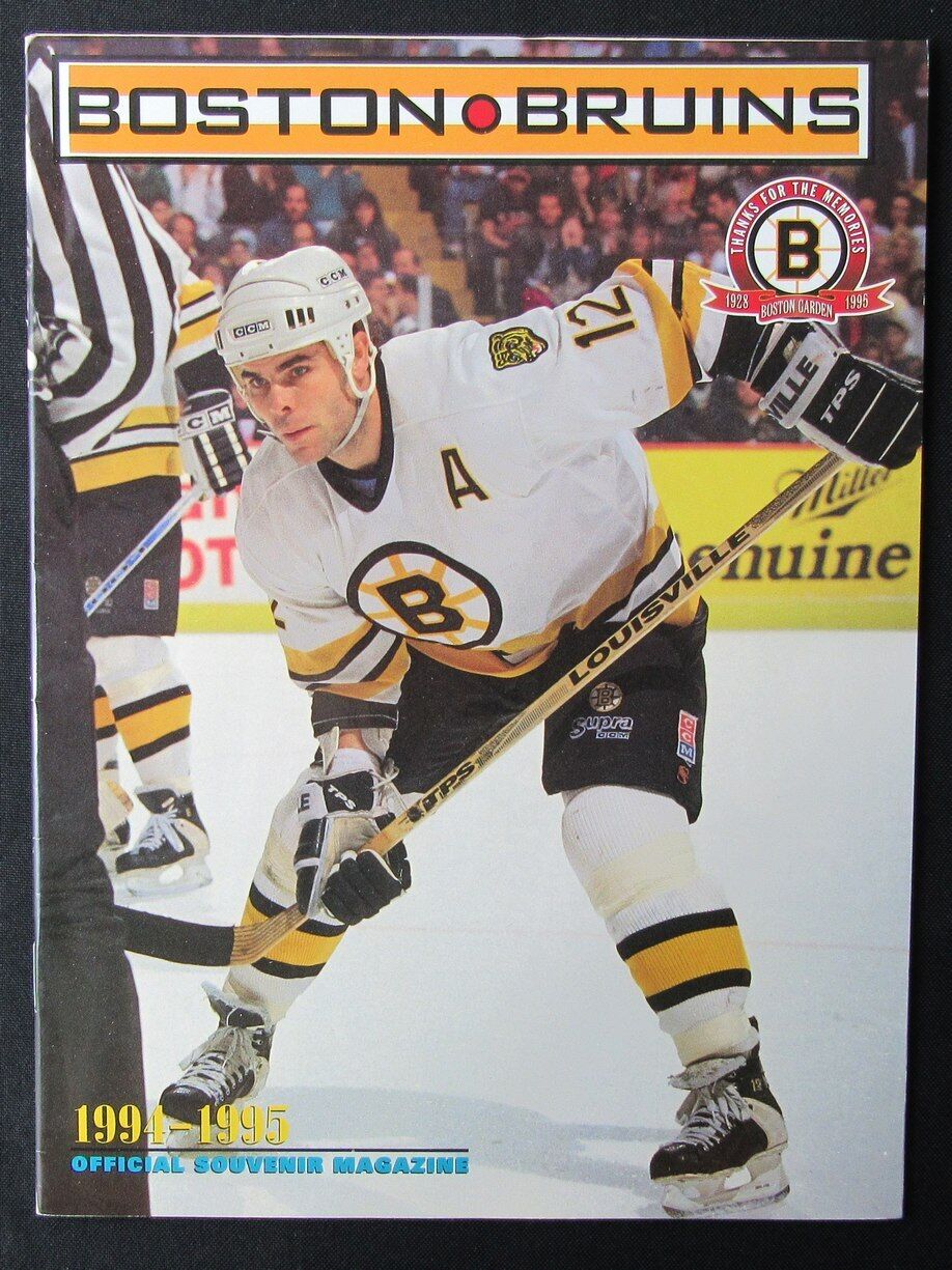 1994/1995 Boston Bruins Ice Hockey Game Program 176424