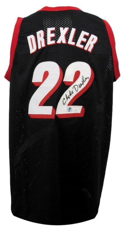 Clyde Drexler HOF Autographed Custom Basketball Jersey Blazers JSA 183188