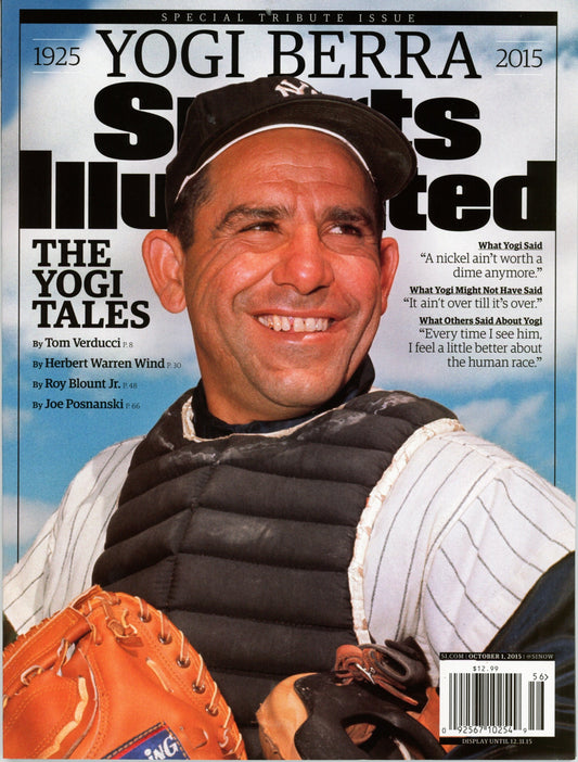 2015 Yogi Berra HOF NY Yankees Sports Illustrated Tribute Issue NO LABEL 182365